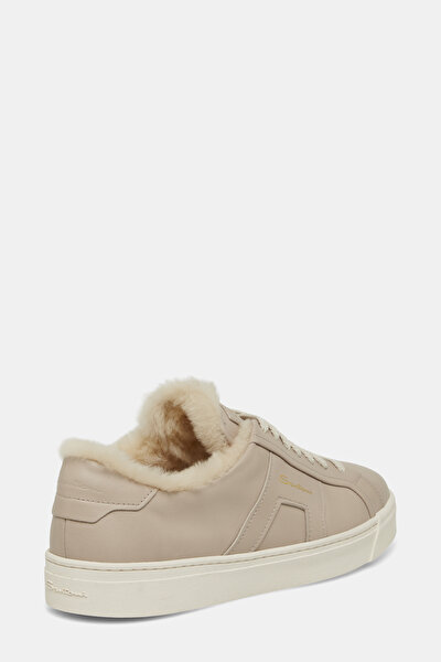 BEIGE ECO FUR SHOE 3