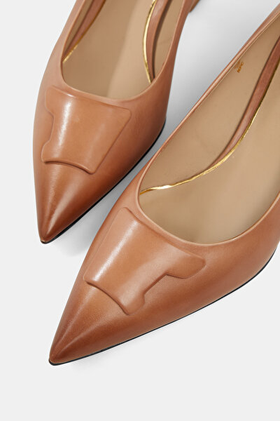 BEIGE LEATHER SHOE 5