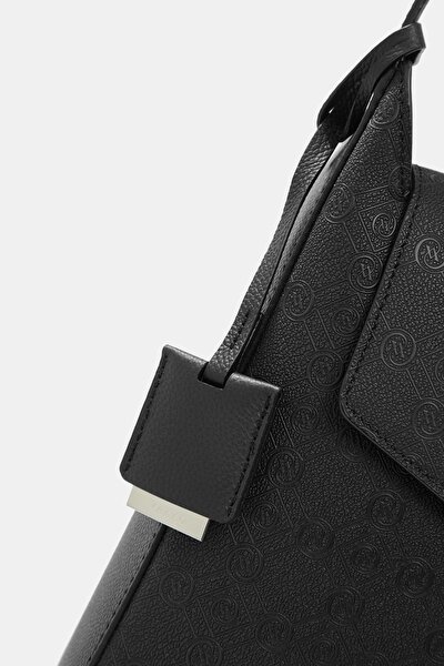 BLACK MONOGRAM BAG 4