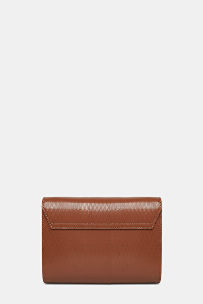 TAN MONOGRAM LEATHER BAG 4