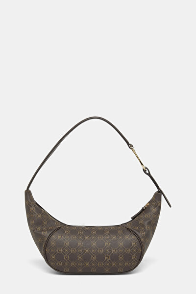 BEIGE MONOGRAM LEATHER BAG 3
