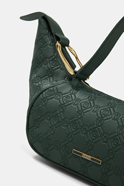 GREEN MONOGRAM LEATHER BAG 4