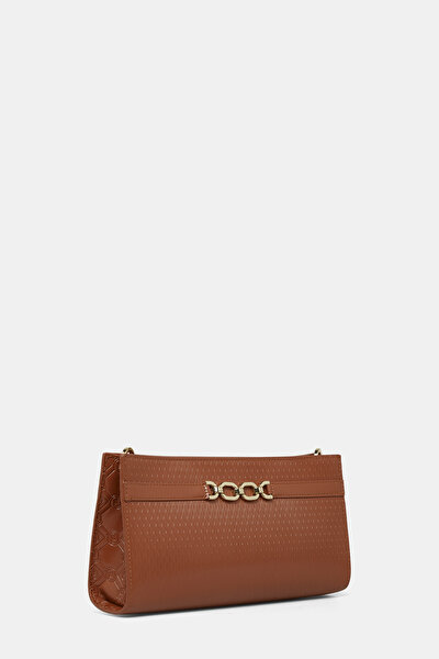 TAN MONOGRAM LEATHER BAG 3