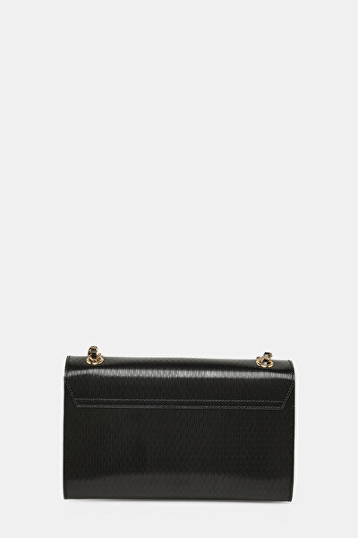 BLACK MONOGRAM LEATHER BAG 5