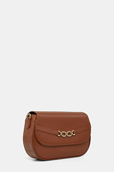 TAN MONOGRAM LEATHER BAG 3