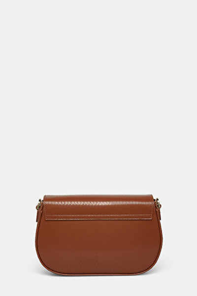 TAN MONOGRAM LEATHER BAG 4