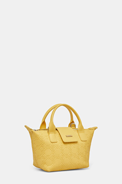 YELLOW MONOGRAM LEATHER BAG 3