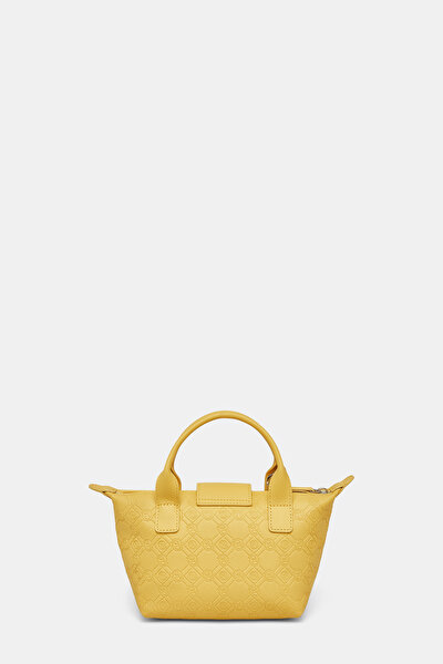 YELLOW MONOGRAM LEATHER BAG 4