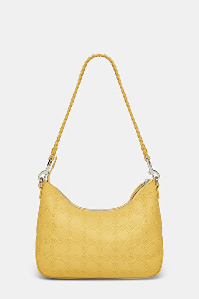 YELLOW MONOGRAM LEATHER BAG 4