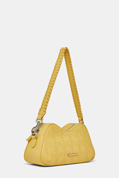 YELLOW MONOGRAM LEATHER BAG 3