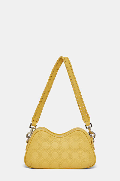 YELLOW MONOGRAM LEATHER BAG 4