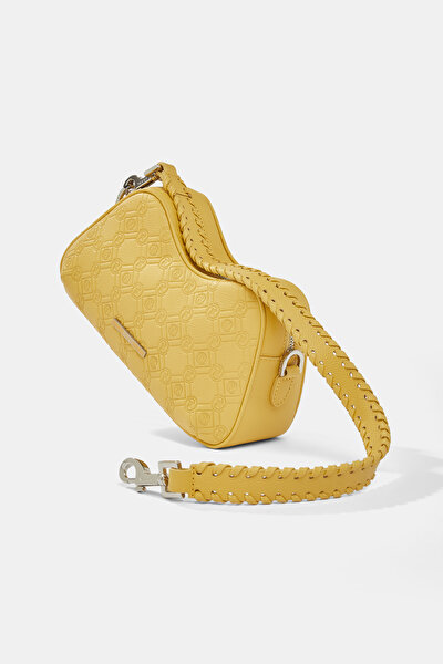 YELLOW MONOGRAM LEATHER BAG 5