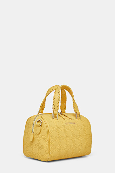 YELLOW MONOGRAM LEATHER BAG 3