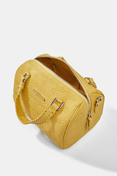 YELLOW MONOGRAM LEATHER BAG 8