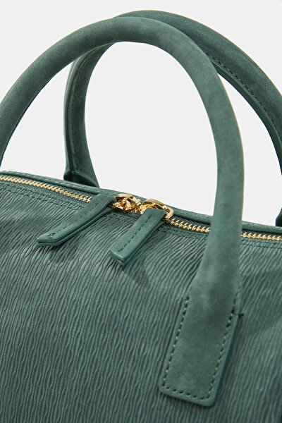GREEN MONOGRAM LEATHER BAG 5