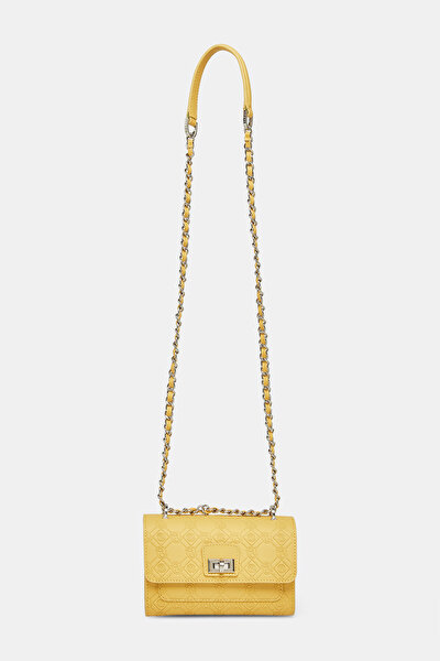 YELLOW MONOGRAM LEATHER BAG 3