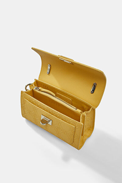YELLOW MONOGRAM LEATHER BAG 8