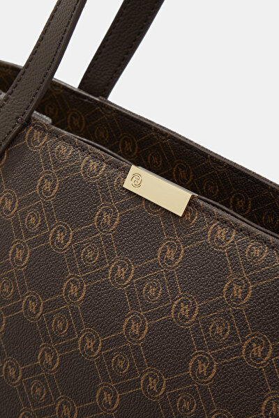 BEIGE MONOGRAM BAG 5