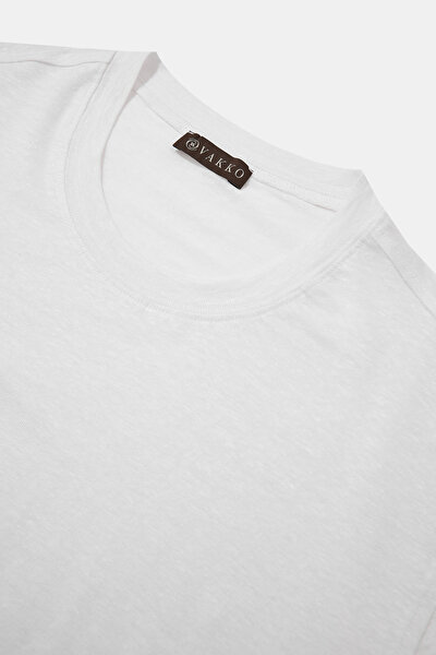 O YAKALI KISA KOL KETEN T-SHIRT 3