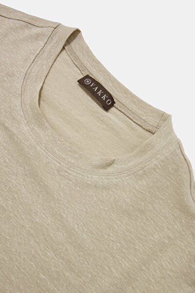 O YAKALI KISA KOL KETEN T-SHIRT 3