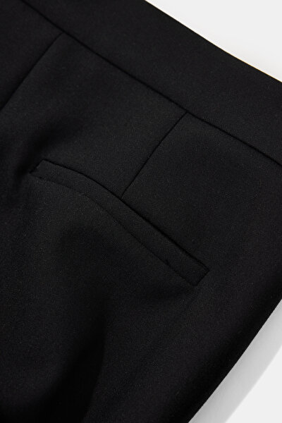 BLACK STRAIGHT CUT TROUSERS 4