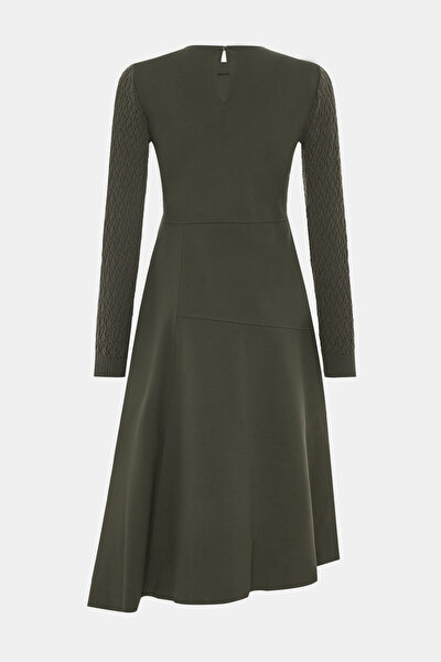 KHAKI LONG SLEEVE DRESS 9
