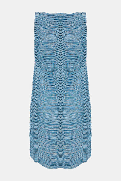 BLUE SLEEVELESS DRESS 9