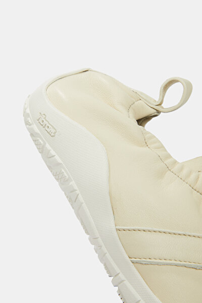 ECRU LEATHER SNEAKER 5
