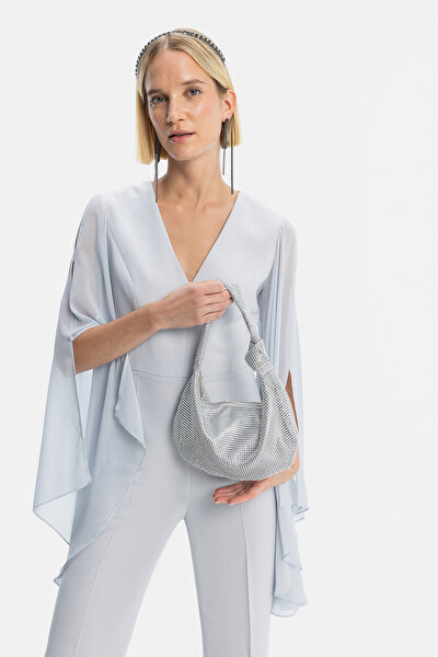 SILVER TEXTURED BAG 4