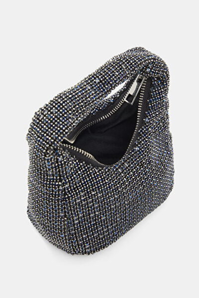 NAVY BLUE TEXTURED BAG 5