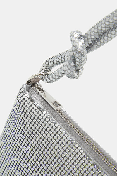 SILVER TEXTURED BAG 4