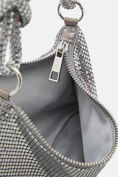 SILVER TEXTURED BAG 5