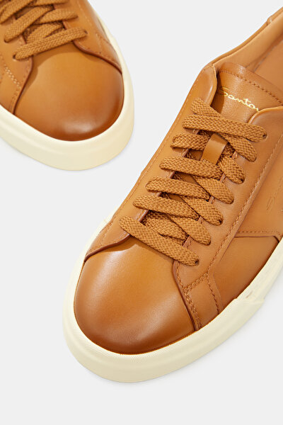 DARK BEIGE LEATHER SHOES 4