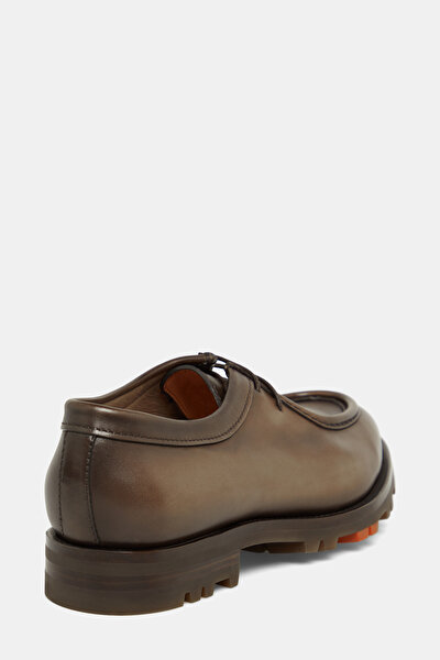 DARK BEIGE LEATHER SHOE 3