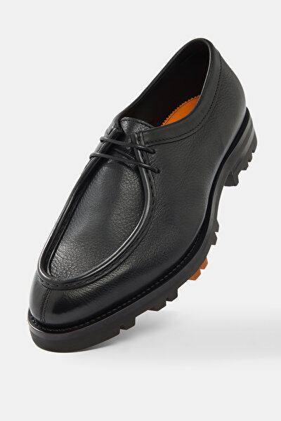 BLACK LEATHER SHOE 5