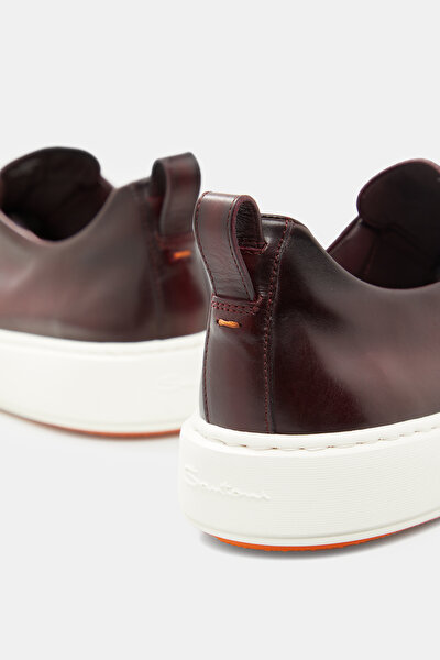 BAĞCIKSIZ ,  KAUÇUK TABANLI DERİ SNEAKER 5