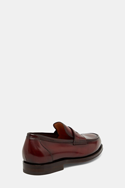 MAROON LEATHER SHOES 3