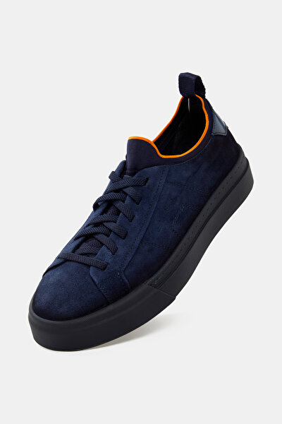 NAVY BLUE LEATHER SHOES 5