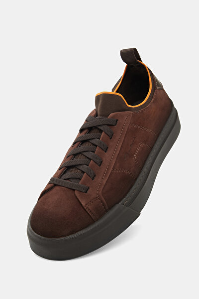 DARK BROWN LEATHER SHOES 5