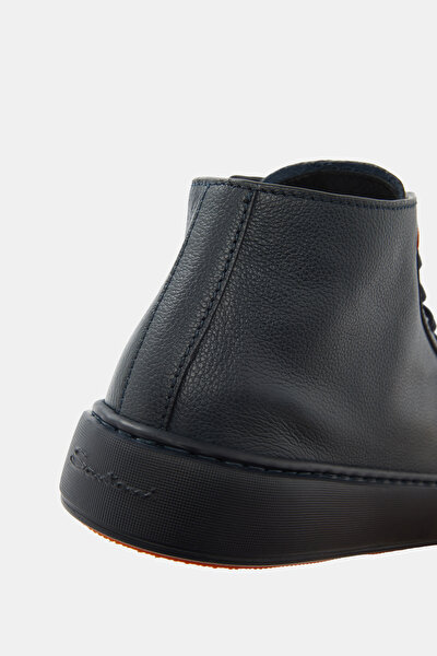 DARK NAVY BLUE LEATHER BOOT 4