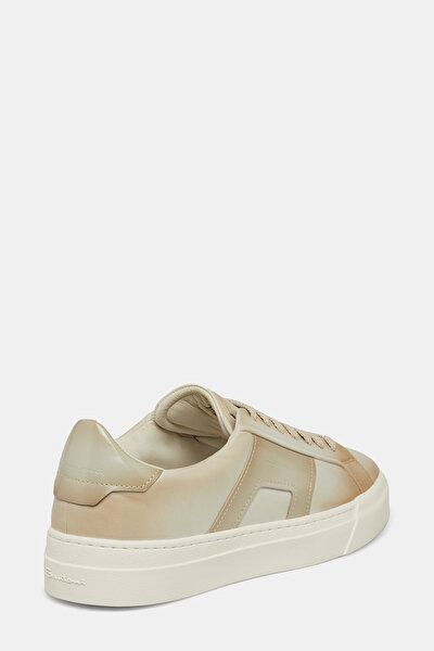 BAĞCIKLI, KAUÇUK TABANLI DERİ SNEAKER 3