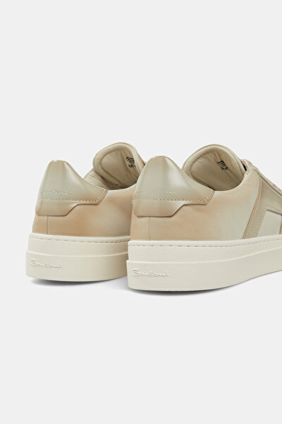 BAĞCIKLI, KAUÇUK TABANLI DERİ SNEAKER 4