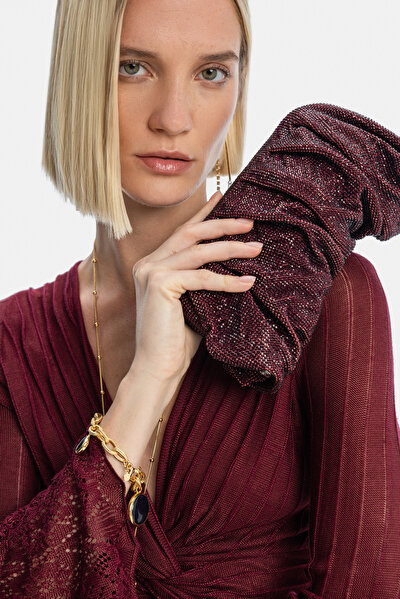 MAROON LONG SLEEVE DRESS 4