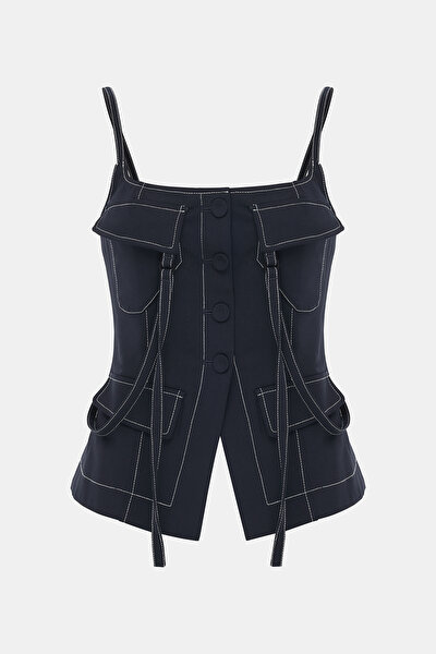 DARK NAVY BLUE BLOUSE 3