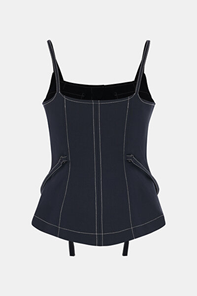 DARK NAVY BLUE BLOUSE 4