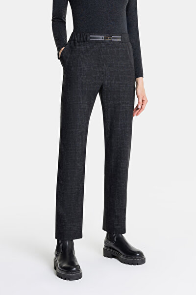 ECRU DESIGN FILLED SKINNY LEG TROUSERS 3