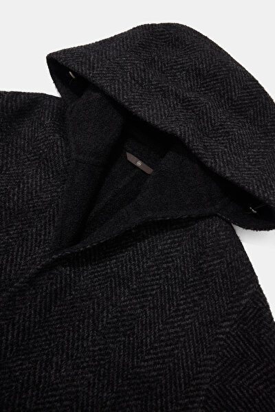 SMOKED HERRINGBONE ALPACA WOOL TOPCOAT 3