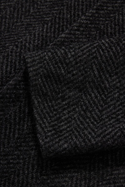 SMOKED HERRINGBONE ALPACA WOOL TOPCOAT 4