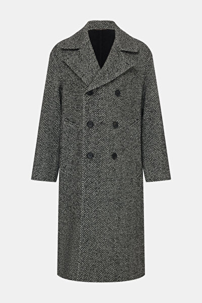 GREY HERRINGBONE ALPACA WOOL TOPCOAT 5