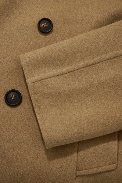CAMEL WOOL/CASHMERE TOPCOAT 9